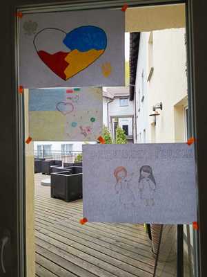 Rysunki przygotowane przez ukraińskie dzieci