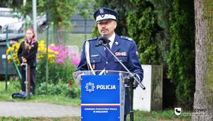 Przemowa Komendanta Wojewódzkiego Policji w Olsztynie