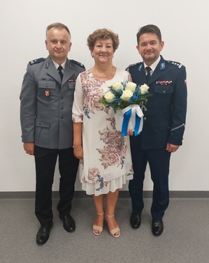 insp. Andrzej Parniewicz, podinsp. Marek Dumka, Pani Krystyna Jarmałkowicz