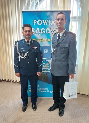 insp. Andrzej Parniewicz oraz mł. asp. Rafał Syczew