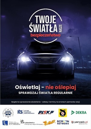 plakat akcji &quot;twoje światła- nasze bezpieczeństwo&quot;