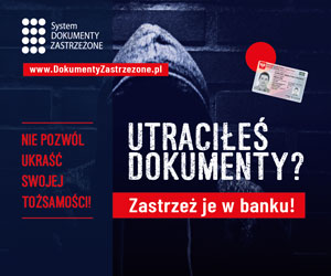 plakat kampanii Utraciłeś dokumenty zastrzeż je