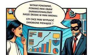 obrazek komiksowy z kobietą i mężczyzną