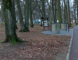 park a w tle radiowóz