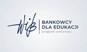napis Bankowcy dla edukacji Program sektorowy